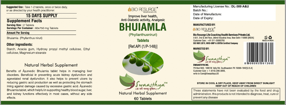 Swaasthya™ Bhuiamla Tablet