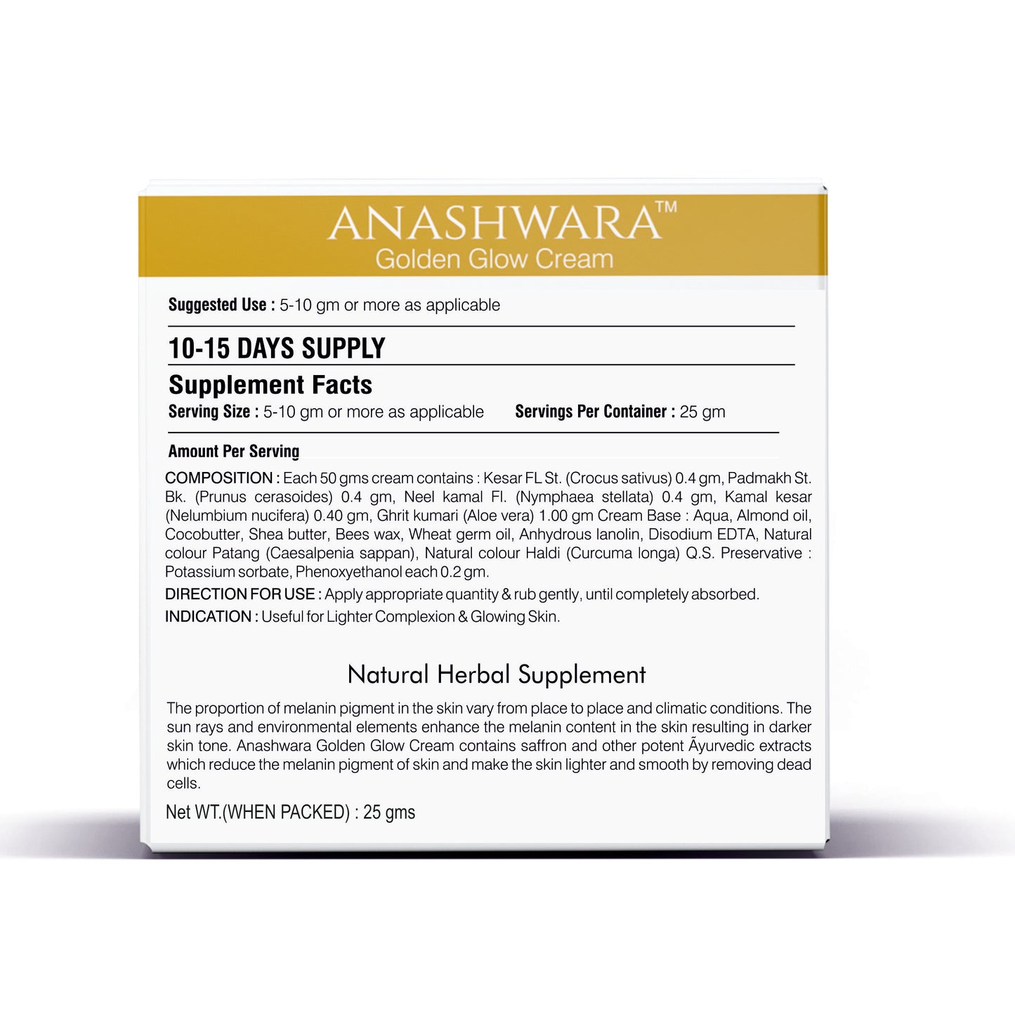 Swaasthya™ Golden Glow Cream