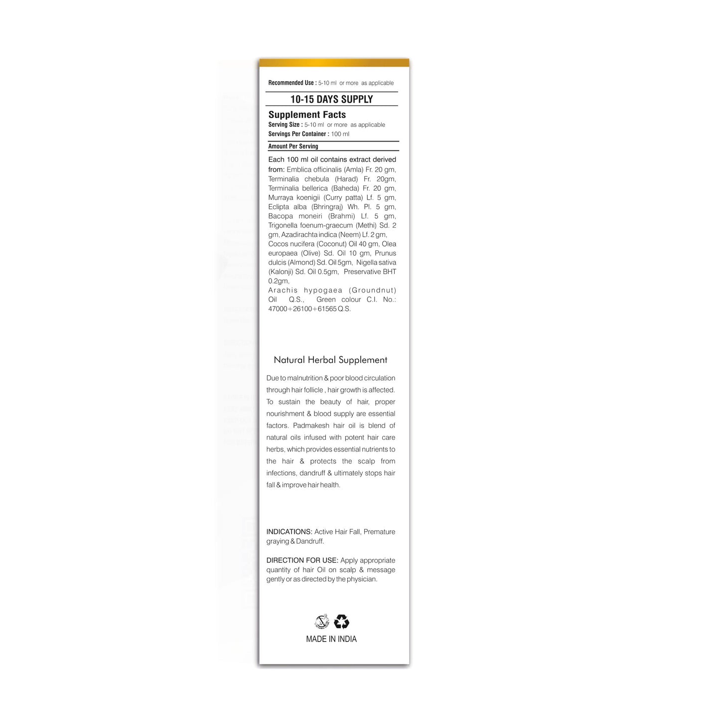 Swaasthya™ Nourishing Hair Oil
