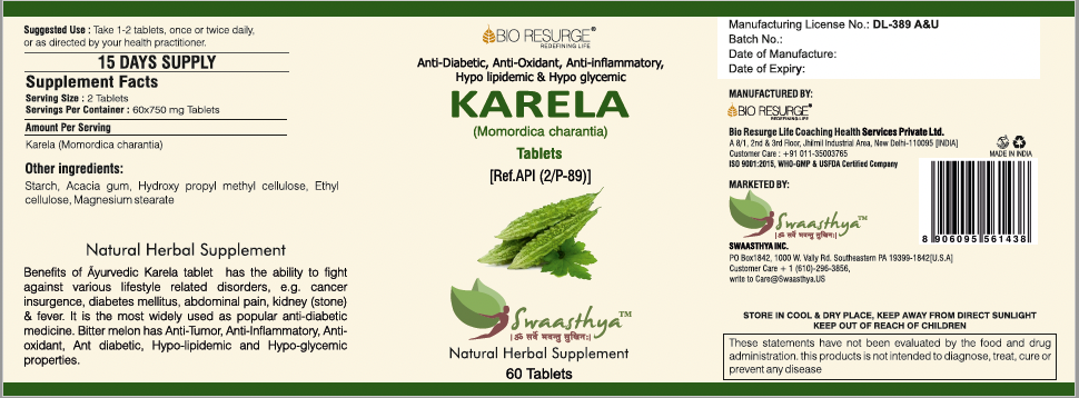 Swaasthya™ Karela Tablet