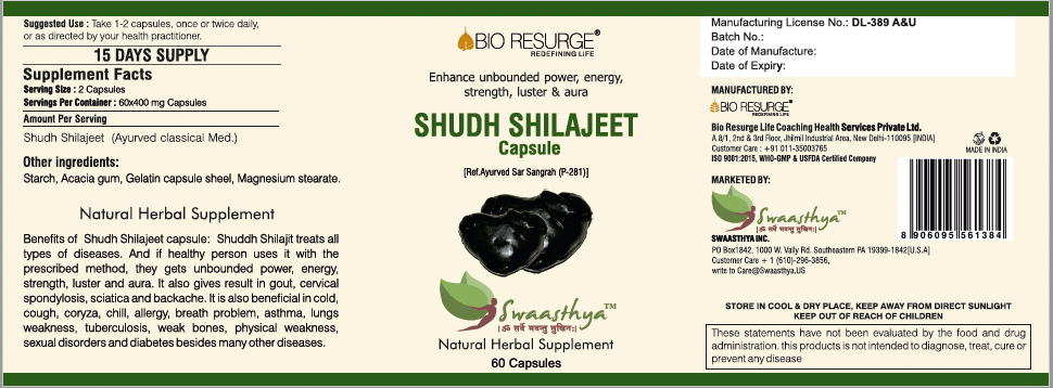 Swaasthya™ Shudh Shilajeet Capsule
